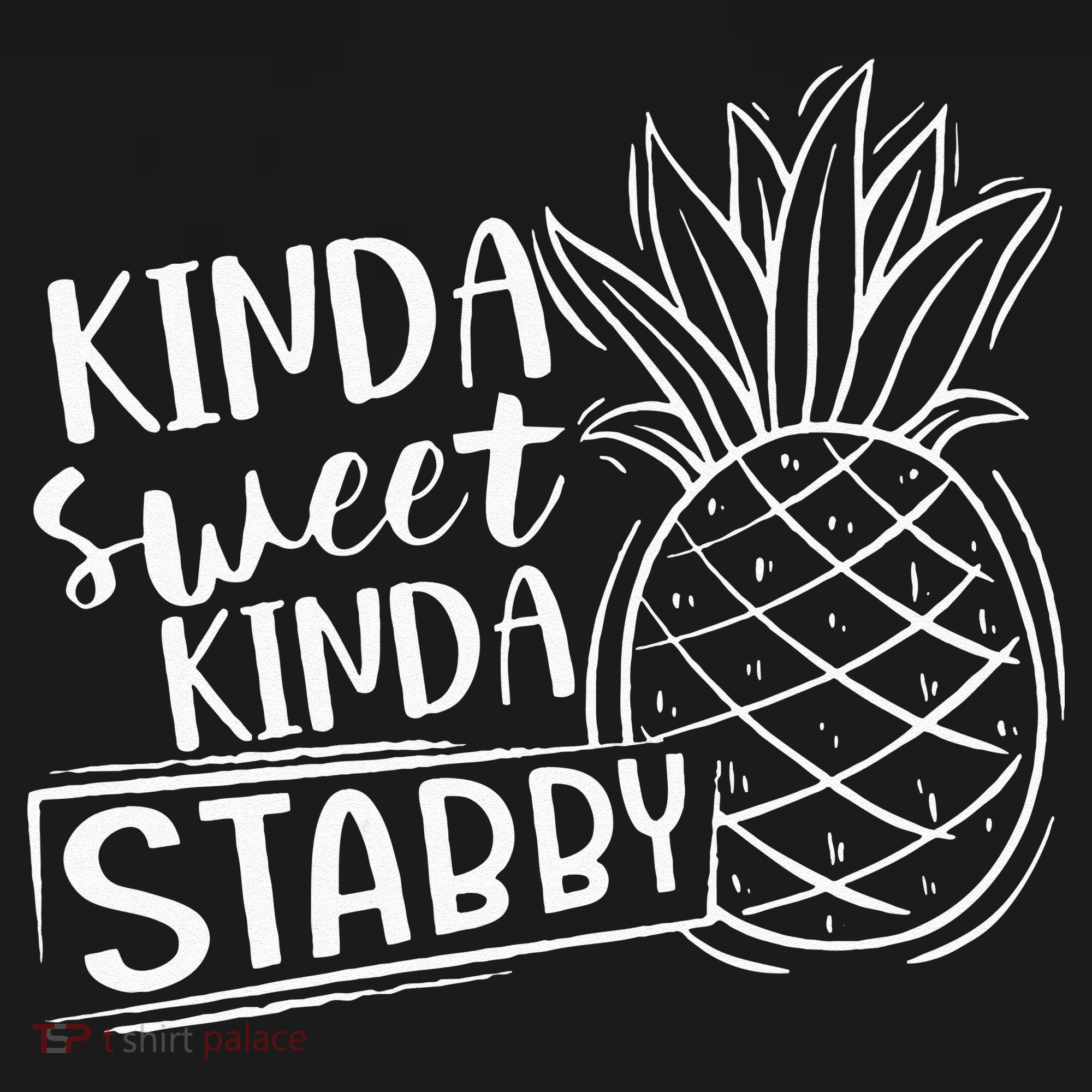 Kinda Sweet Kinda Stabby Funny Sarcastic Sarcasm Pineapple Women's Tank Top
