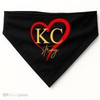 Kc Strong Kansas City Strong Heart USA-Made Doggie Bandana thumb 0