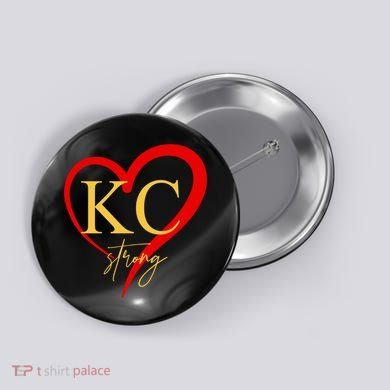 Kc Strong Kansas City Strong Heart Button