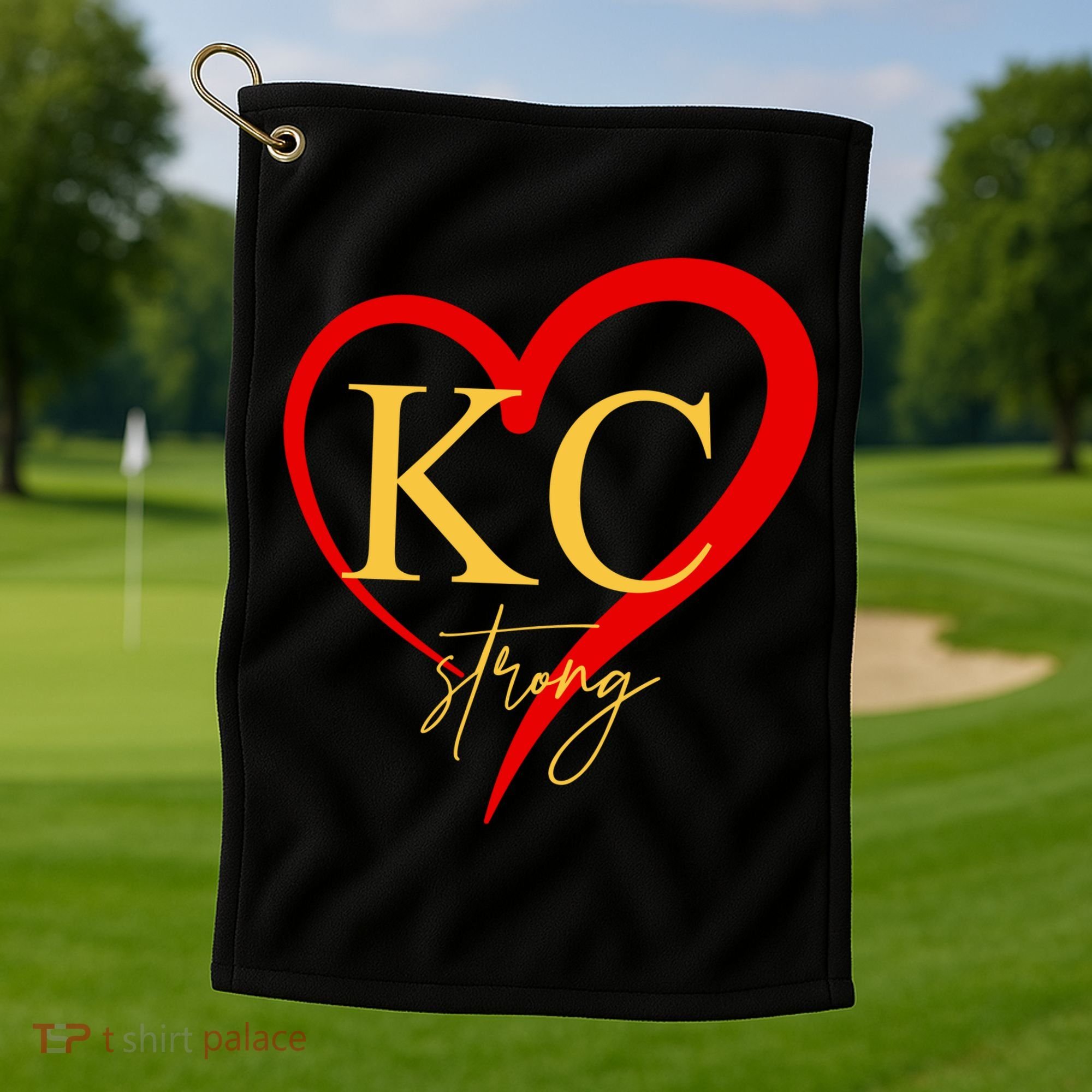 Kc Strong Kansas City Strong Heart Golf Towel