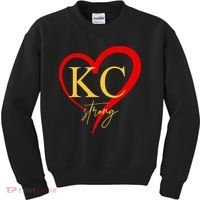 Kc Strong Kansas City Strong Heart Kids Sweatshirt thumb 0