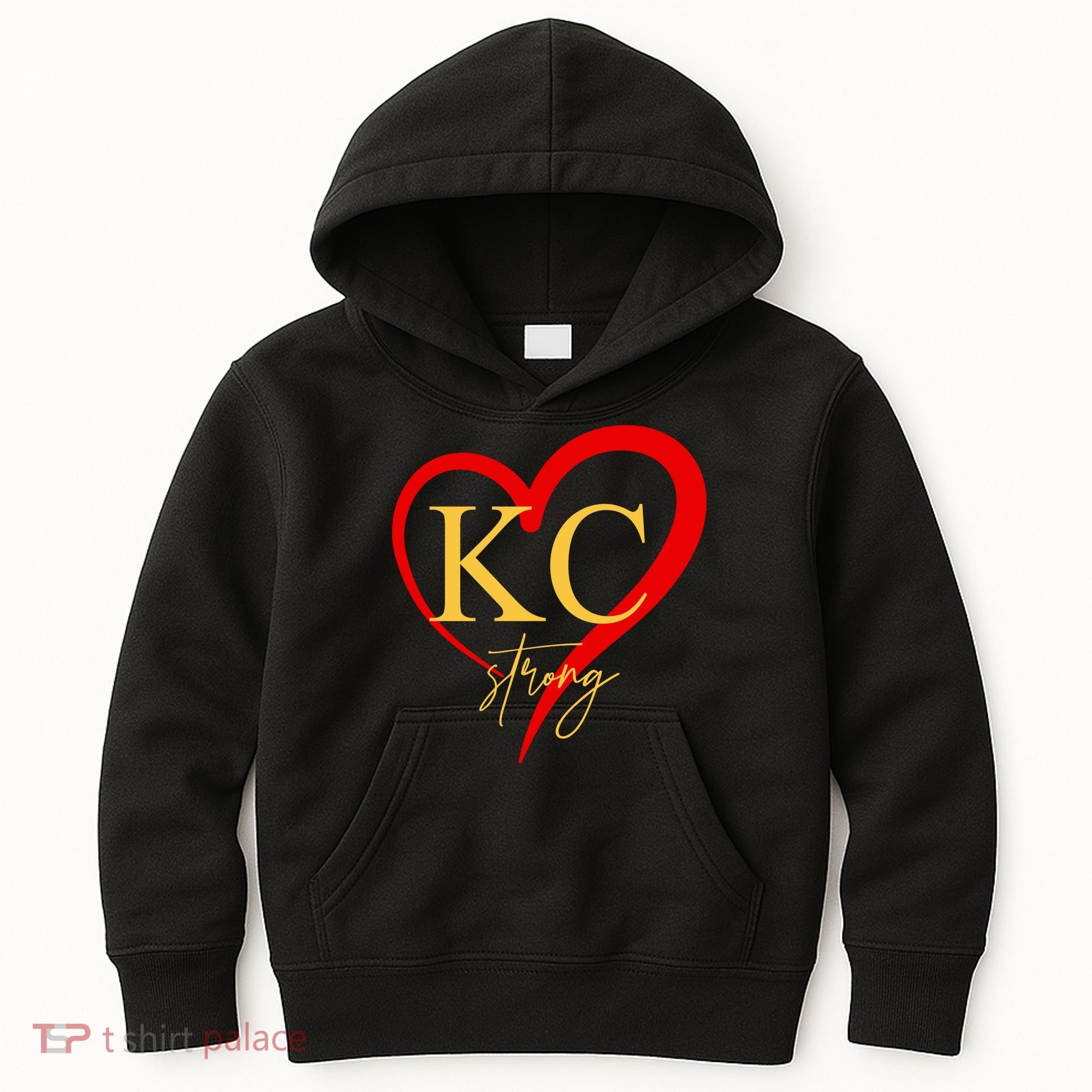 Kc Strong Kansas City Strong Heart Kids Hoodie