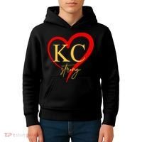 Kc Strong Kansas City Strong Heart Kids Hoodie thumb 4
