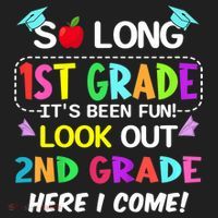 Kids So Long 1st Grade 2nd Grade Here I Come 1st Grade Graduation Meaningful Gif Beanie thumb 2