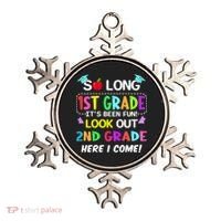 Kids So Long 1st Grade 2nd Grade Here I Come 1st Grade Graduation Meaningful Gif Ornament thumb 0