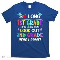 Kids So Long 1st Grade 2nd Grade Here I Come 1st Grade Graduation Meaningful Gif T-Shirt thumb 0