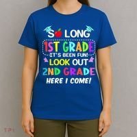 Kids So Long 1st Grade 2nd Grade Here I Come 1st Grade Graduation Meaningful Gif T-Shirt thumb 4