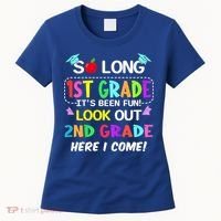 Kids So Long 1st Grade 2nd Grade Here I Come 1st Grade Graduation Meaningful Gif Women's T-Shirt thumb 0