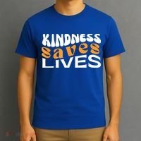 Kindness Saves Lives Mental Health Awareness Tee T-Shirt thumb 3