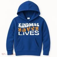 Kindness Saves Lives Mental Health Awareness Tee Kids Hoodie thumb 0