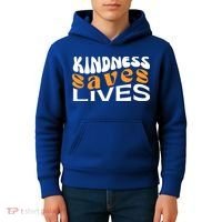 Kindness Saves Lives Mental Health Awareness Tee Kids Hoodie thumb 4