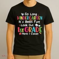 Kindergarten So Long Its Been 1st Grade Back To School T-Shirt thumb 3