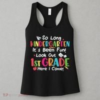 Kindergarten So Long Its Been 1st Grade Back To School Women's Tank Top thumb 3