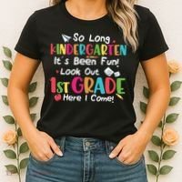 Kindergarten So Long Its Been 1st Grade Back To School Women's T-Shirt thumb 2