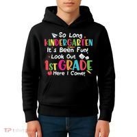 Kindergarten So Long Its Been 1st Grade Back To School Kids Hoodie thumb 4