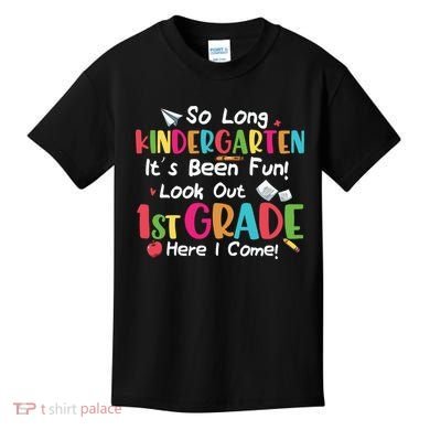 Kindergarten So Long Its Been 1st Grade Back To School Kids T-Shirt