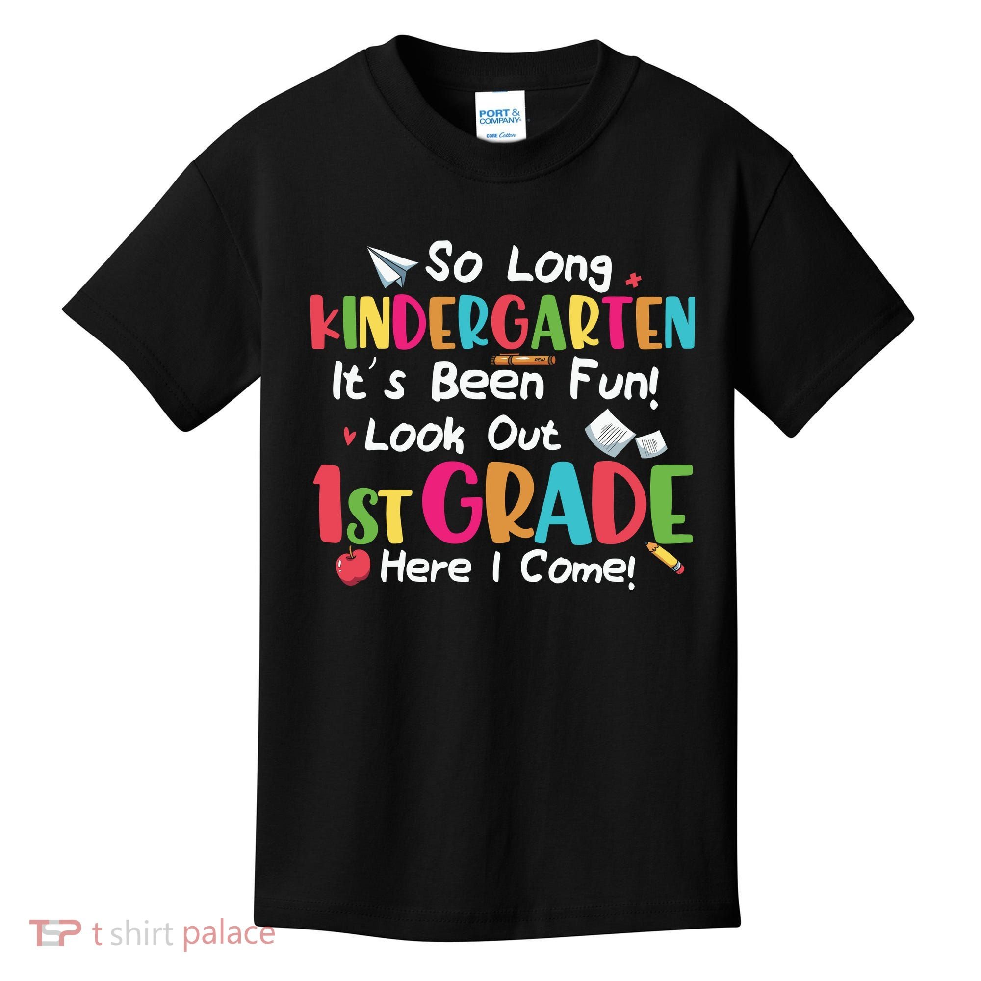 Kindergarten So Long Its Been 1st Grade Back To School Kids T-Shirt