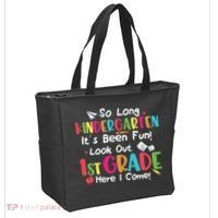 Kindergarten So Long Its Been 1st Grade Back To School Tote Bag thumb 2