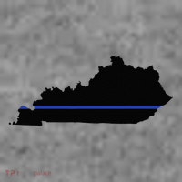 Kentucky State Map Police Law Enforcement Blue Line Toddler Hoodie thumb 2