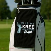 Knee Surgery My Knee Replacement Outfit TKR Knee Replacement Golf Towel thumb 2