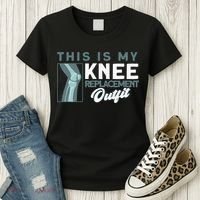 Knee Surgery My Knee Replacement Outfit TKR Knee Replacement Women's T-Shirt thumb 3