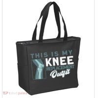 Knee Surgery My Knee Replacement Outfit TKR Knee Replacement Tote Bag thumb 2