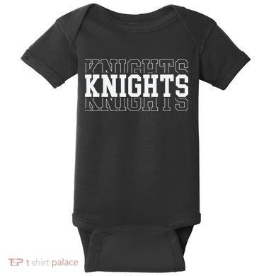Knights School Mascot Baby Bodysuit