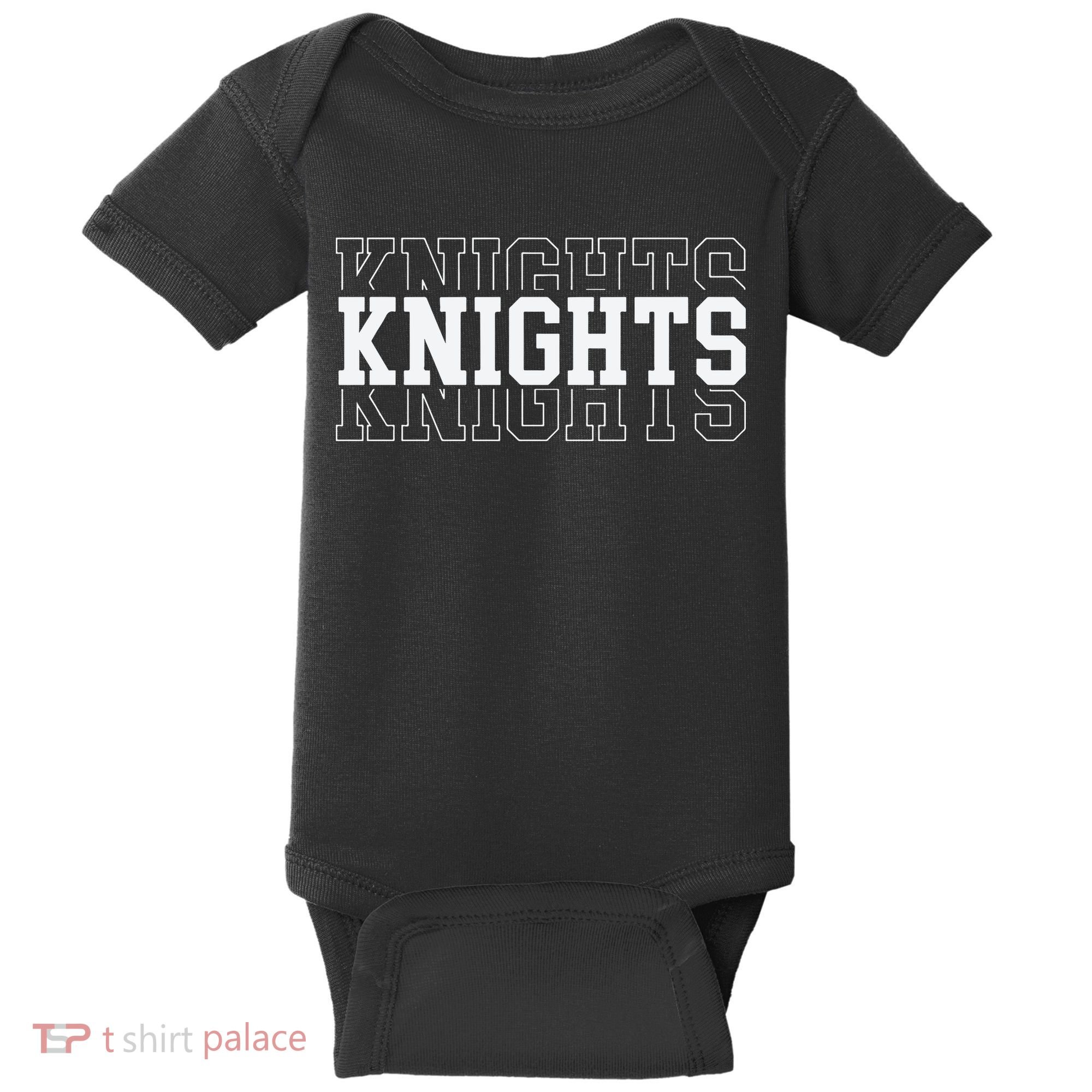 Knights School Mascot Baby Bodysuit
