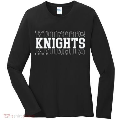 Knights School Mascot Women's Long Sleeve Shirt