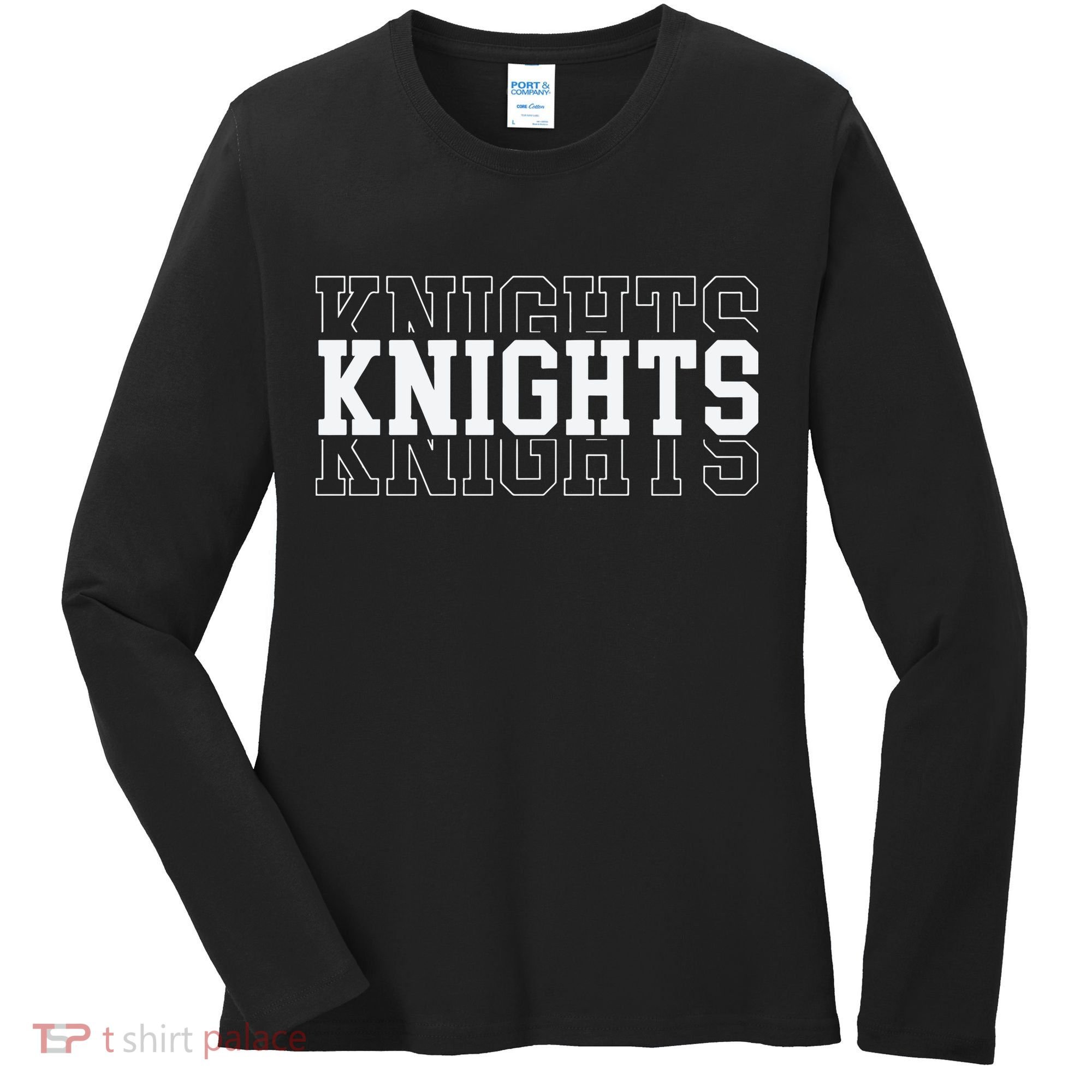 Knights School Mascot Women's Long Sleeve Shirt
