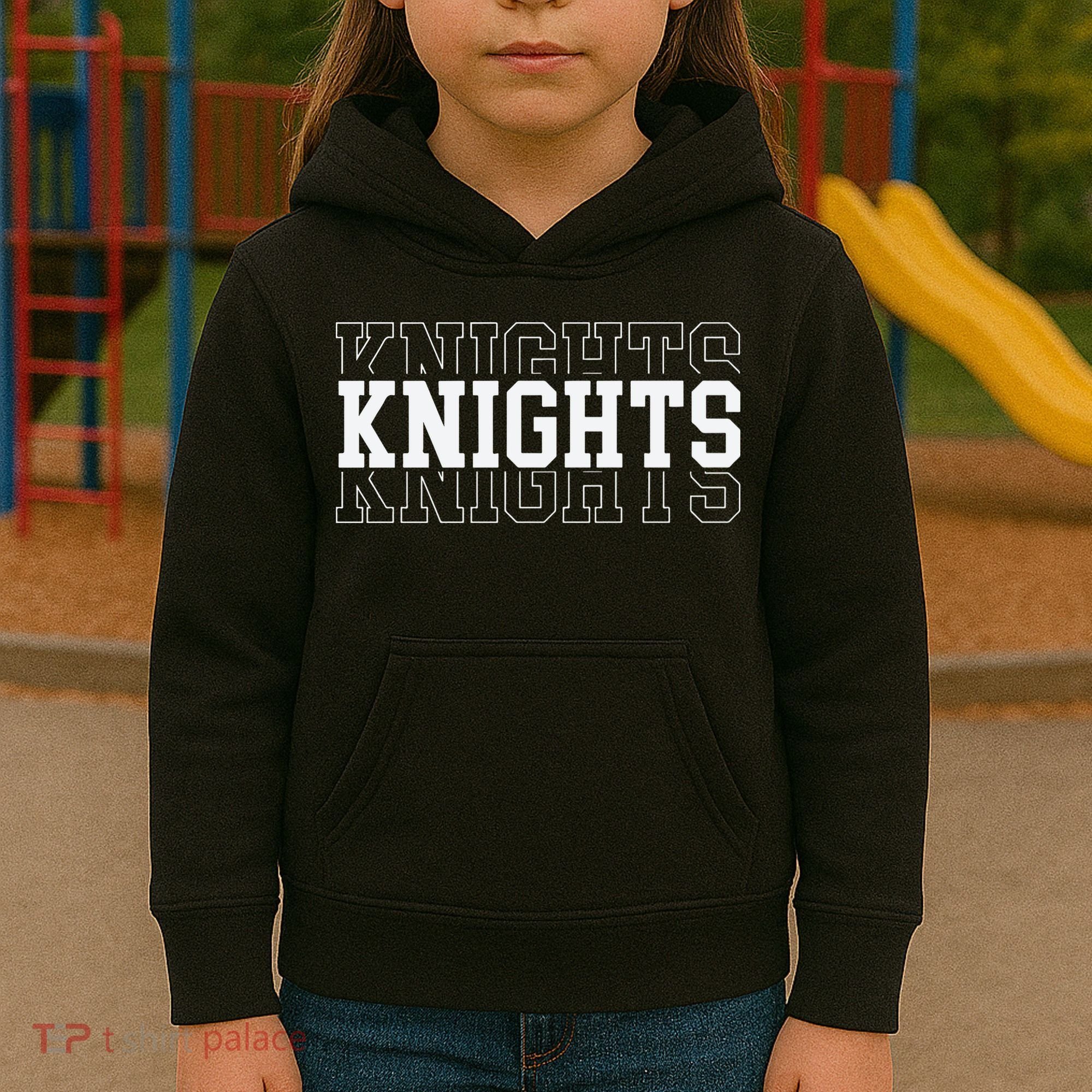Knights School Mascot Kids Hoodie