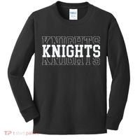 Knights School Mascot Kids Long Sleeve Shirt thumb 0
