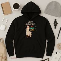 Knee Surgery No Probllama Knee Replacement Recovery Gift Hoodie thumb 3