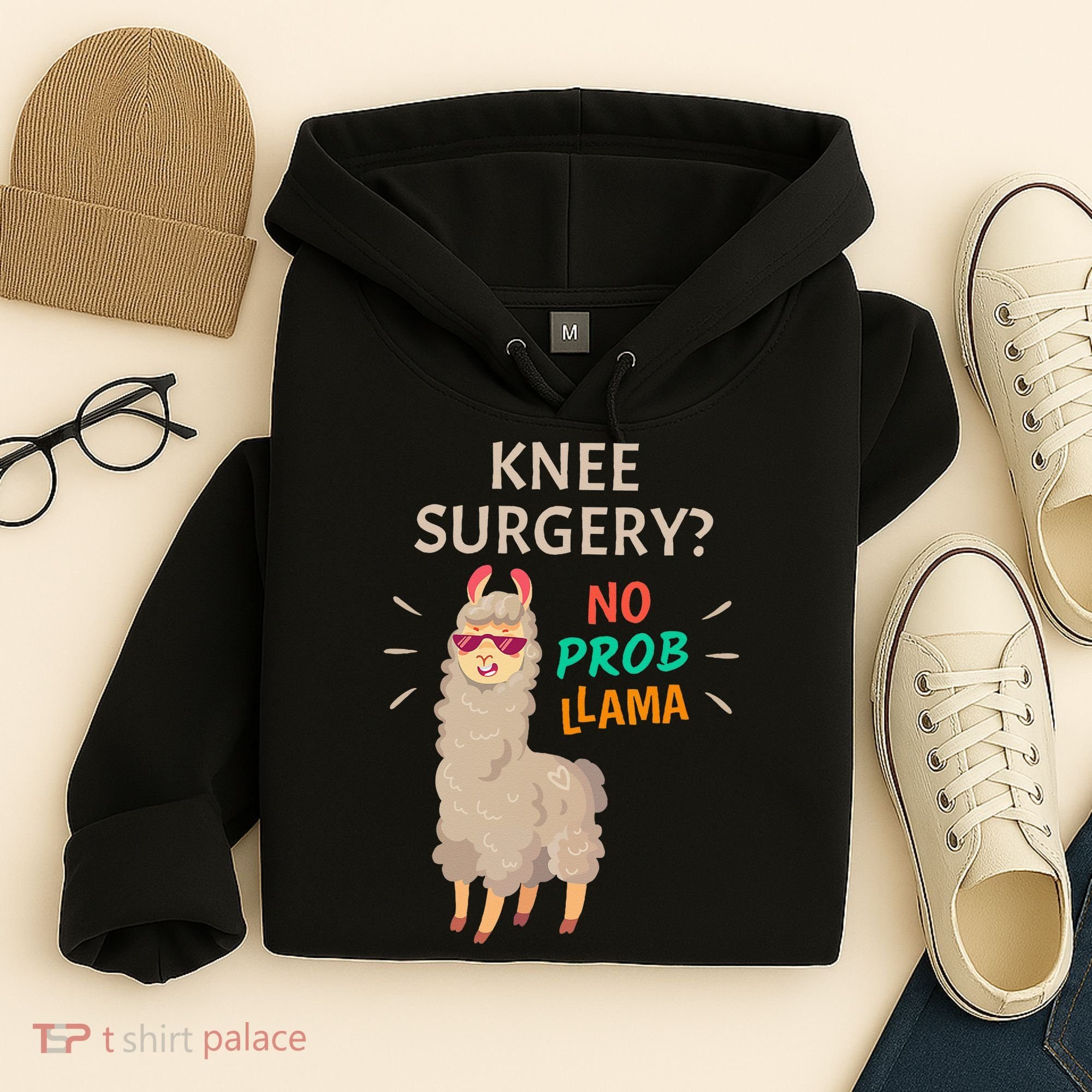 Knee Surgery No Probllama Knee Replacement Recovery Gift Hoodie