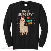 Knee Surgery No Probllama Knee Replacement Recovery Gift Sweatshirt thumb 0
