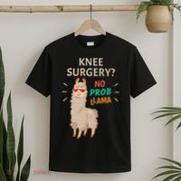 Knee Surgery No Probllama Knee Replacement Recovery Gift T-Shirt thumb 2
