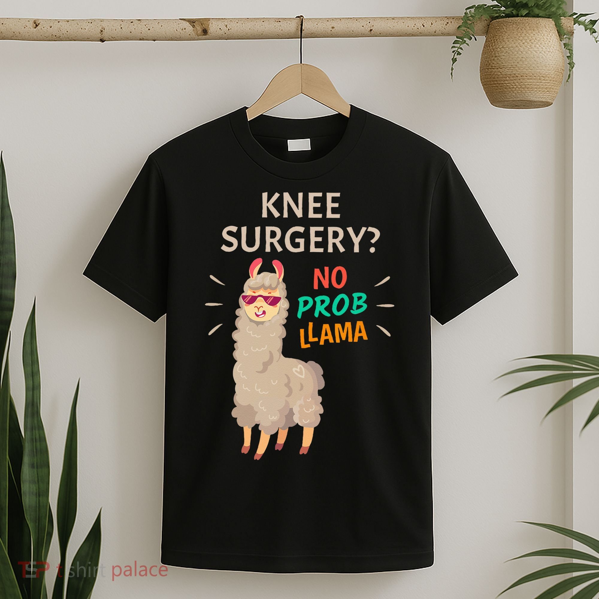 Knee Surgery No Probllama Knee Replacement Recovery Gift T-Shirt