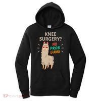 Knee Surgery No Probllama Knee Replacement Recovery Gift Women's Hoodie thumb 0