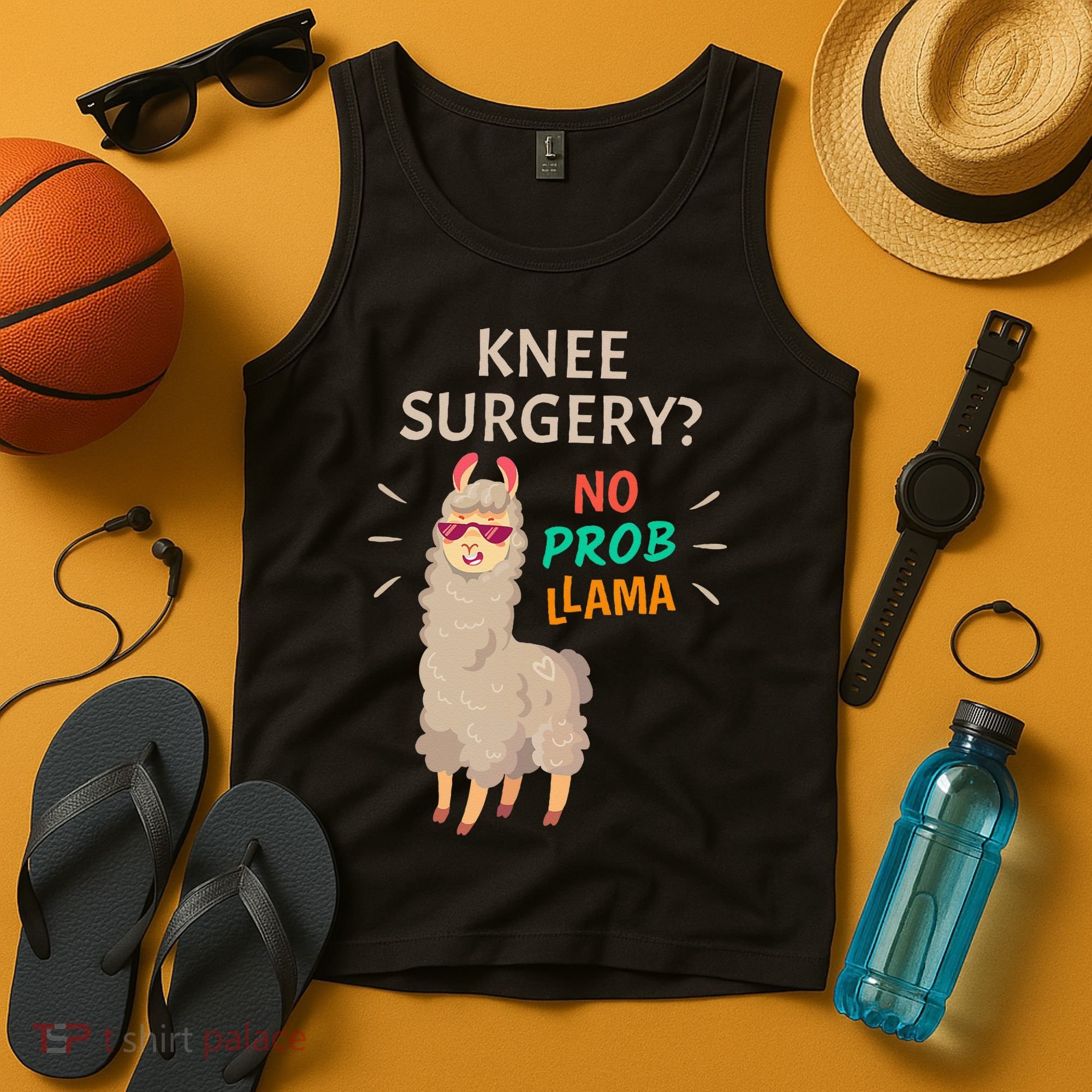 Knee Surgery No Probllama Knee Replacement Recovery Gift Tank Top