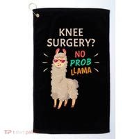 Knee Surgery No Probllama Knee Replacement Recovery Gift Golf Towel thumb 0