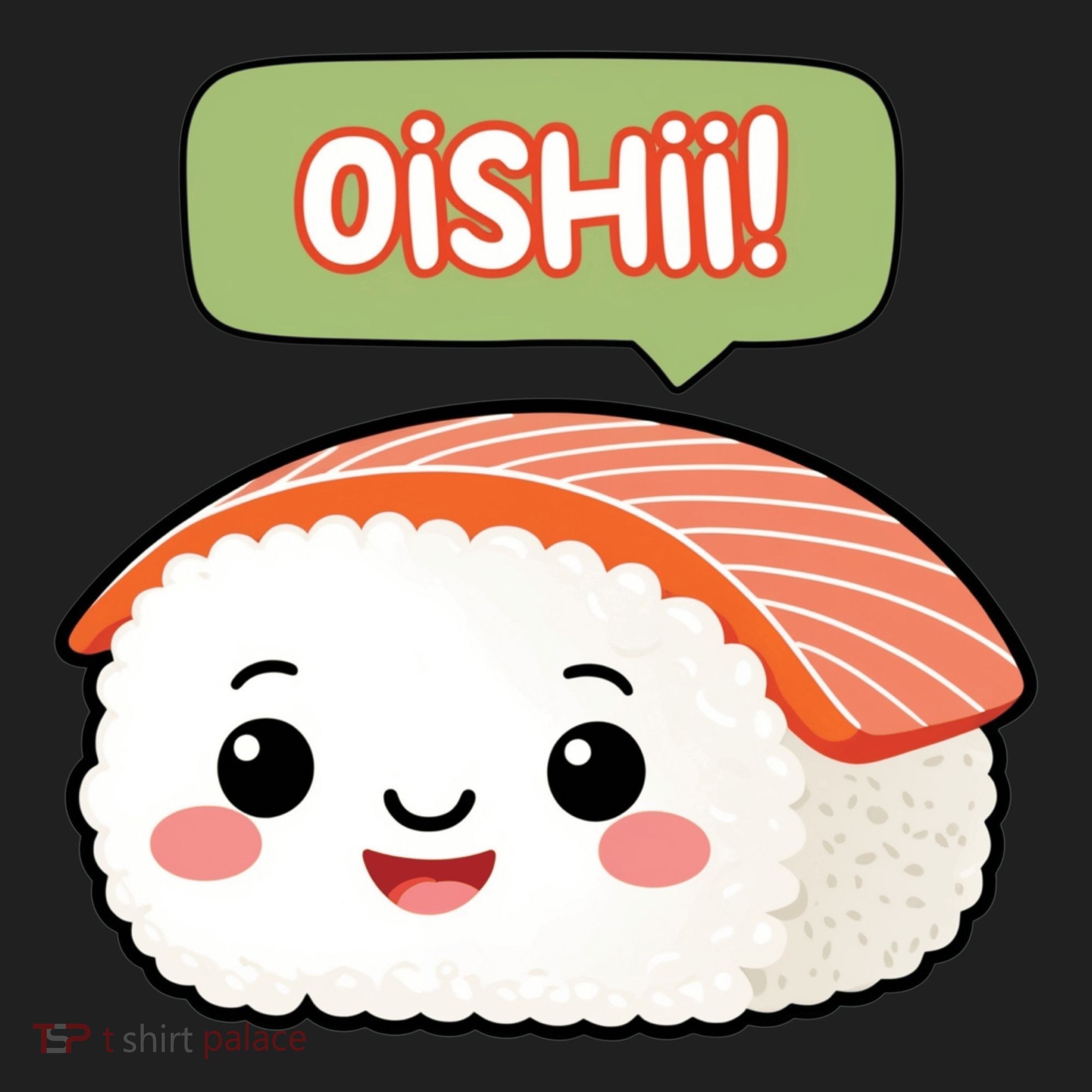 Kawaii Sushi Oishii! Cute Food Illustration Women's Sweatshirt