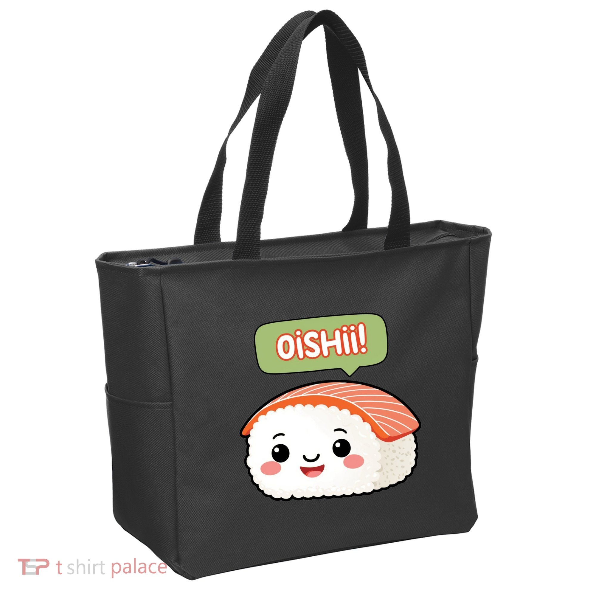 Kawaii Sushi Oishii! Cute Food Illustration Tote Bag