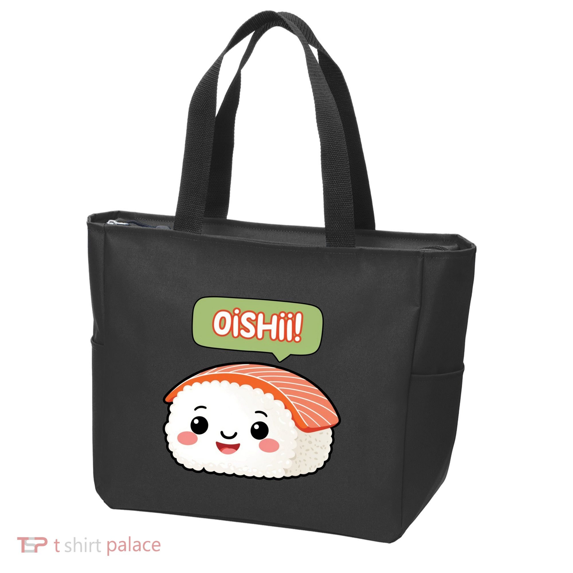 Kawaii Sushi Oishii! Cute Food Illustration Tote Bag