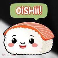 Kawaii Sushi Oishii! Cute Food Illustration Toddler Fine Jersey T-Shirt thumb 2
