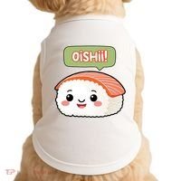 Kawaii Sushi Oishii! Cute Food Illustration Doggie Tank thumb 0