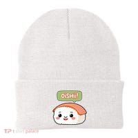 Kawaii Sushi Oishii! Cute Food Illustration Beanie thumb 0