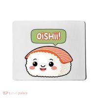 Kawaii Sushi Oishii! Cute Food Illustration Mousepad thumb 0