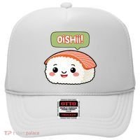 Kawaii Sushi Oishii! Cute Food Illustration Hat thumb 0