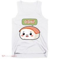 Kawaii Sushi Oishii! Cute Food Illustration Tank Top thumb 0