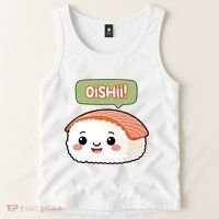 Kawaii Sushi Oishii! Cute Food Illustration Tank Top thumb 2